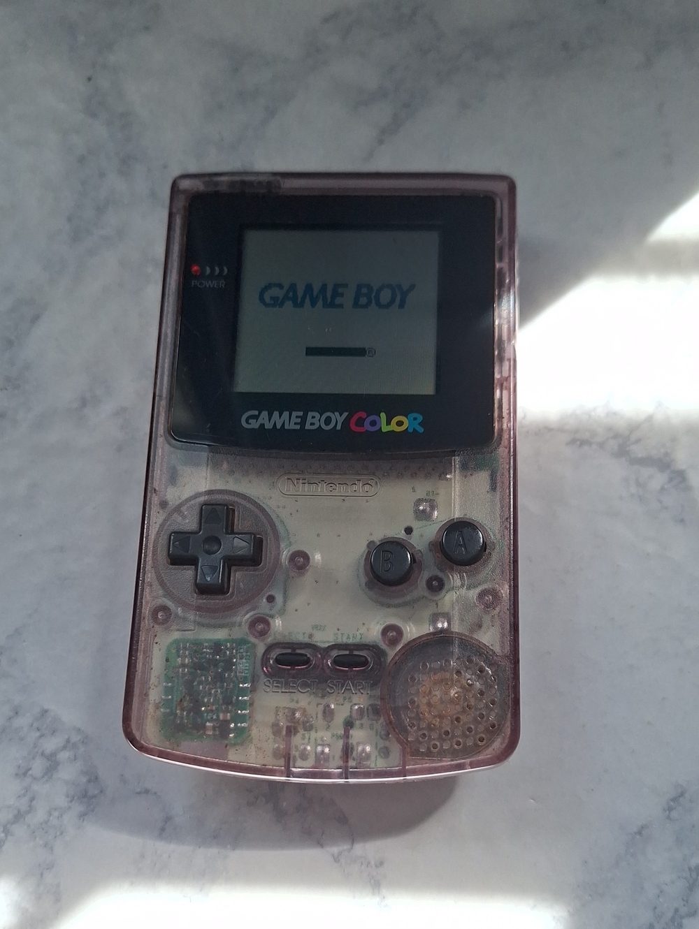 Nintendo Game Boy Color - Transparent Purple/Pink Shell